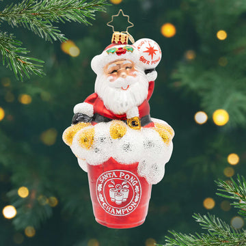 2026 Santa Pong Champion Ornament