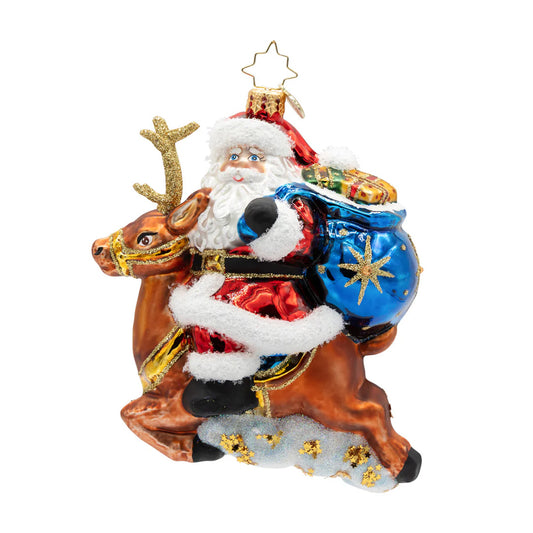 2026 Santas Celestial Reindeer Ride Ornament