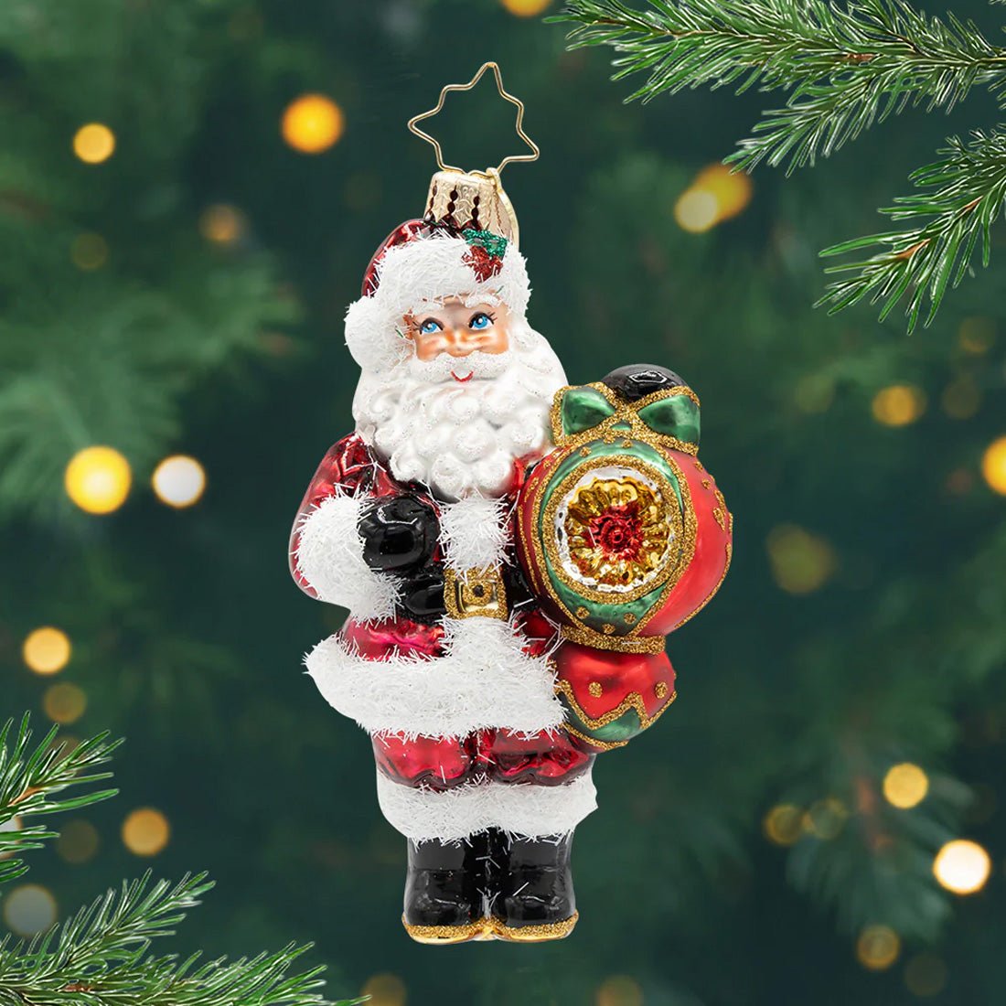2026 The Merry Bauble Santa Ornament - Christmas Place