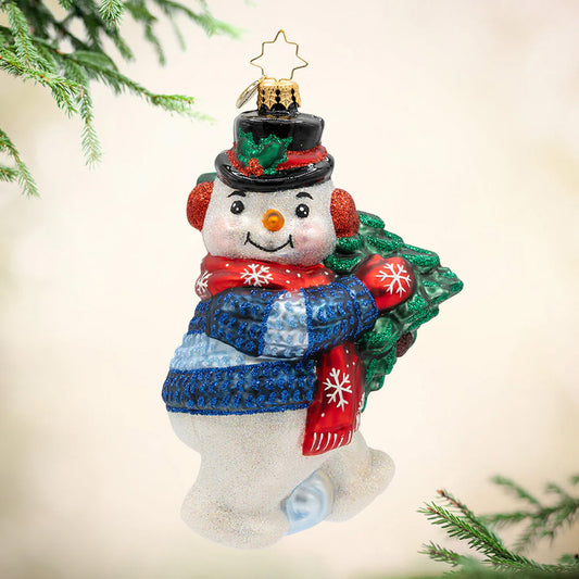 2026 Dashing Through The Snowman Ornament