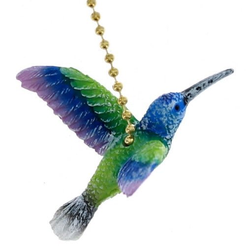 Multi-Color Hummingbird Fan Pull Figure – Christmas Place