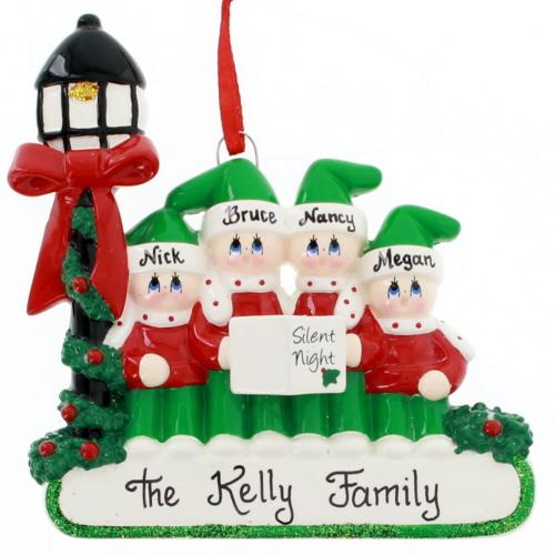 Caroler Family of 4 - Christmas Place