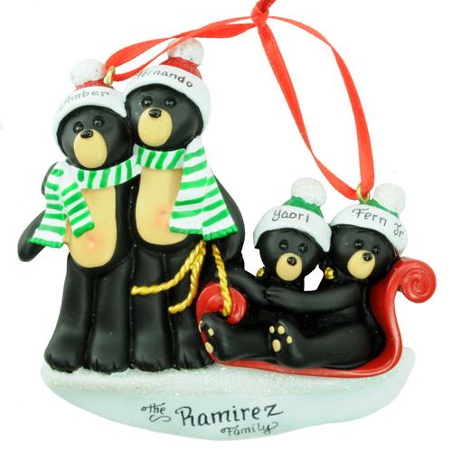 Black Bears Family of 4