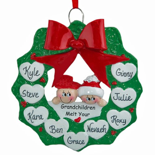 Grandchildren Wreath Family of 9
