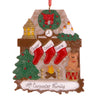 Fireplace with Stockings Family of 3