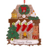 Fireplace with Stockings Family of 3