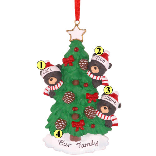 Bear Tree Family of 3