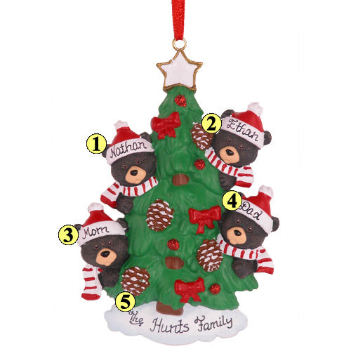 Bear Tree Family of 4
