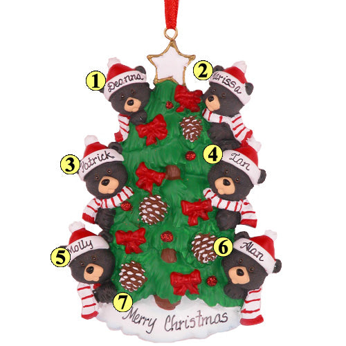 Bear Tree Family of 6