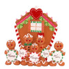 Gingerbread Family of 5 Christmas Ornament - Christmas Place