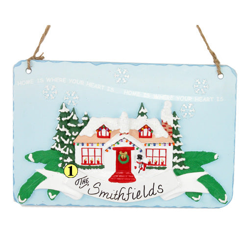 Our Home Door Plaque