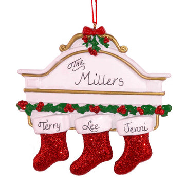 Stocking Mantle Family of 3