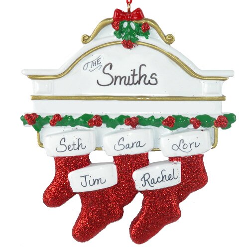 Stocking Mantle Family of 5