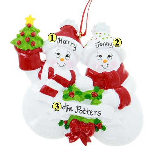 Snowman Smiles Couple