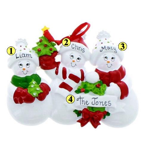 Snowman Family of 3