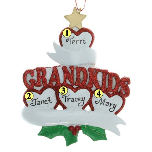 Four Grandkids Ornament