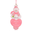 Snowman Heart Pink First Christmas - Christmas Place
