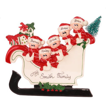 Sleigh Family of 5