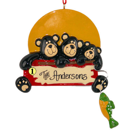 Black Bear Family Of 3