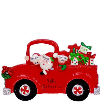 Christmas Truck Family of 3