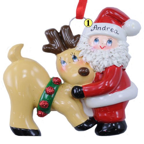 Santa with Reindeer - Christmas Place
