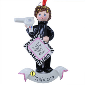 Hairdresser with Hairdryer