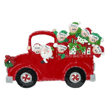 Christmas Truck Family of 8