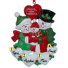Proud New Parents Family of 3 Ornament Free Personalization - Christmas Place