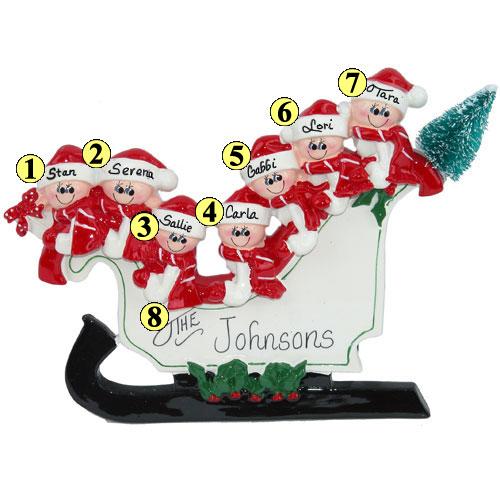 Sleigh Family of 7