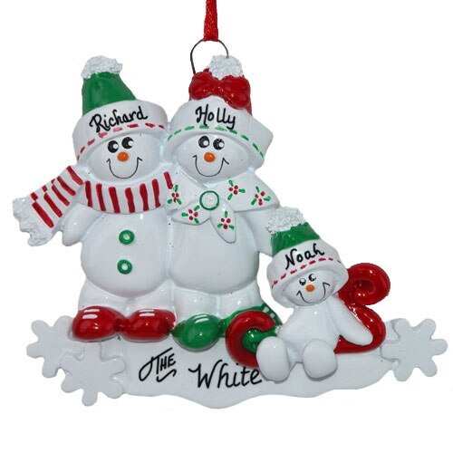 Snowman Family of 3 - Christmas Place