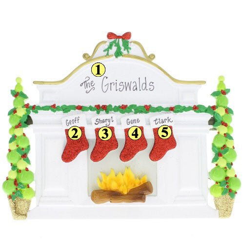 Mantle Family of 4 - Christmas Place