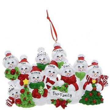 Snowman Family of 10