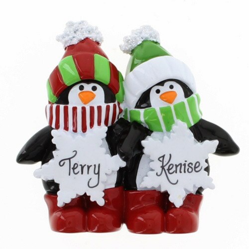 Penguin Snowflake Family of 2