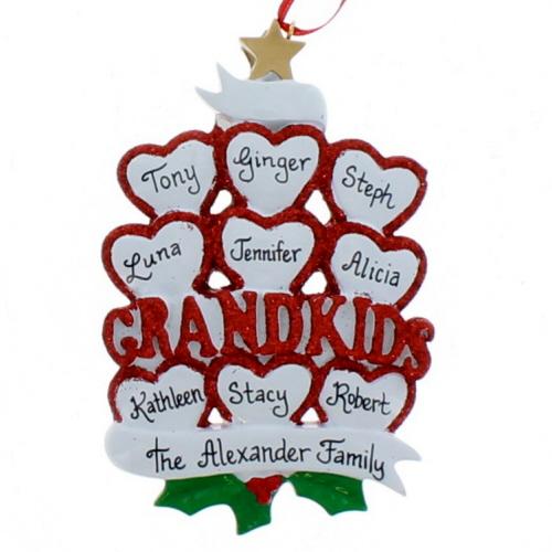 Nine Grandkids Ornament