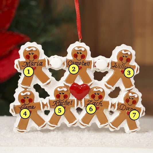 Gingerbread Family of 7