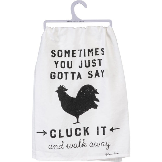 Gotta Cluck It Dish Towel - Christmas Place