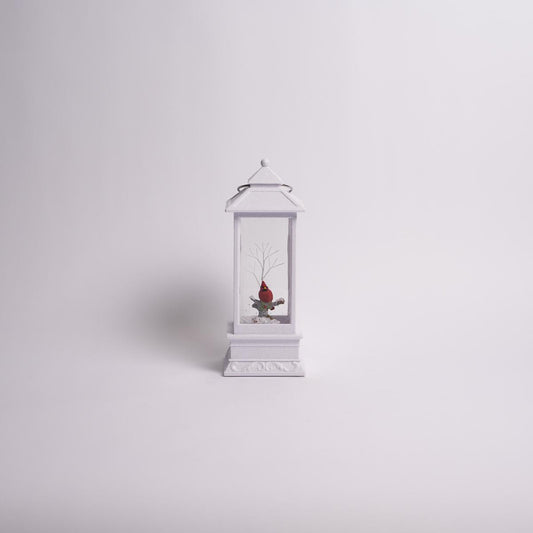 White LED Lantern with Cardinal