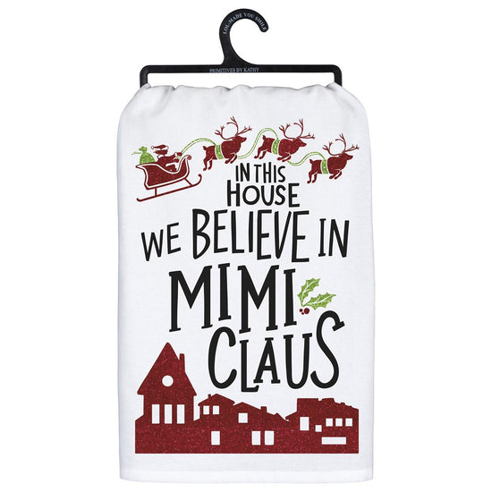 Mimi Claus Dish Towel - Christmas Place
