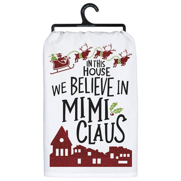 Mimi Claus Dish Towel - Christmas Place