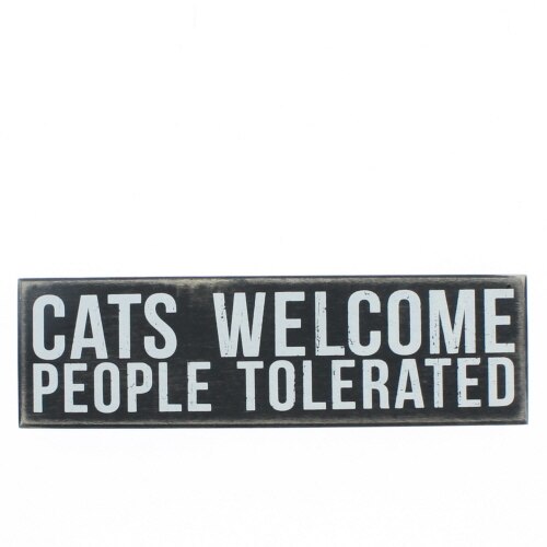Cats Welcome Box Sign