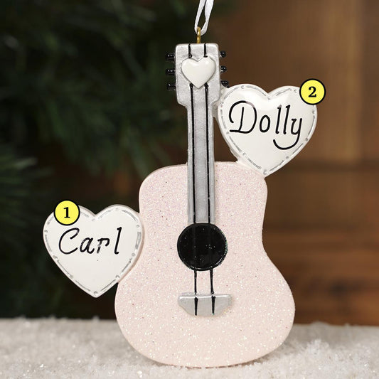Glitter Guitar Ornament
