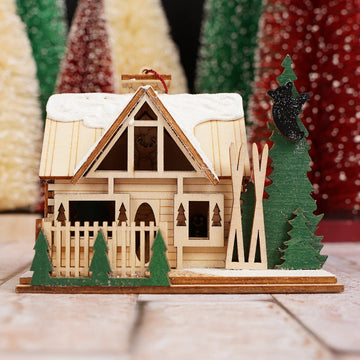Santas Ski Lodge Ornament - Christmas Place