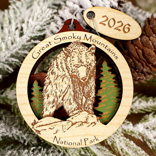 GSMNP Bear Ornament - Christmas Place