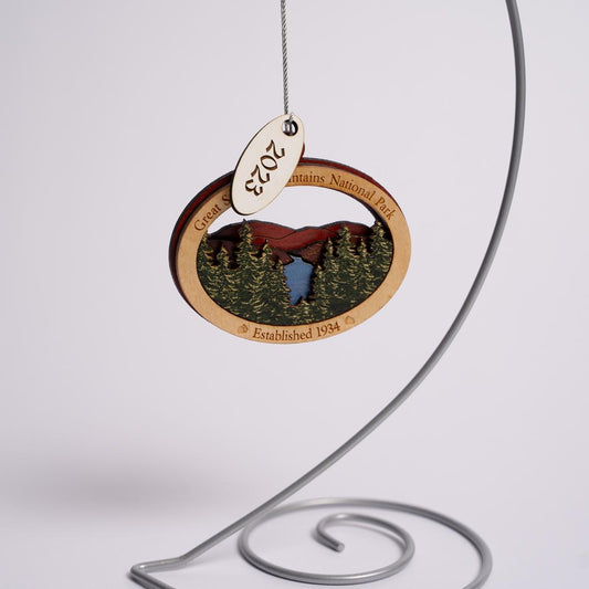 Smoky Mountains Wood Ornament