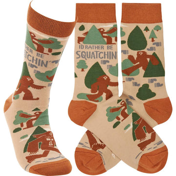 I'd Rather Be Squatchin Socks