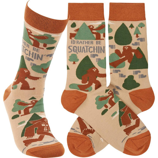 I'd Rather Be Squatchin Socks