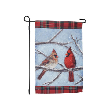 Cardinal Couple Garden Flag