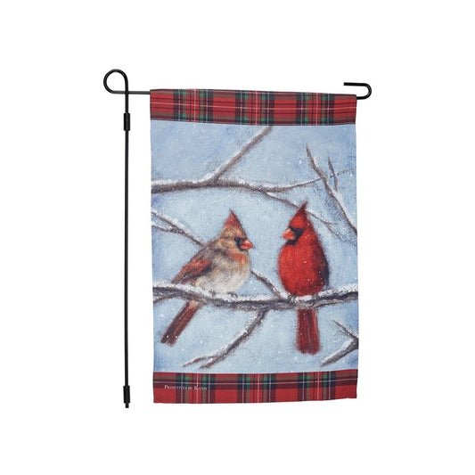 Cardinal Couple Garden Flag