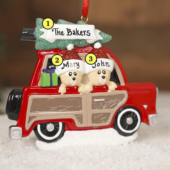 Woody Wagon Couple - Christmas Place