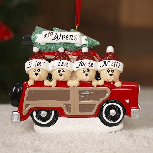 Woody Wagon Family Of 4